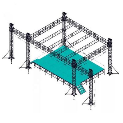 Aluminum Spigot Truss for Stage Events 500kg Load Capacity