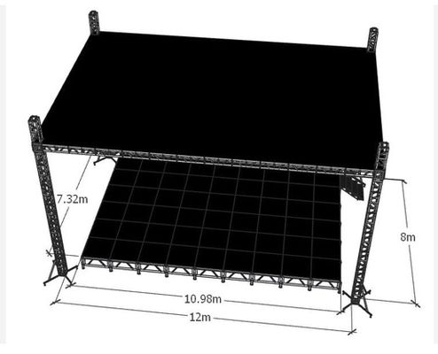 12 Inch Aluminum Spigot Square Box Event Truss Quick Connection