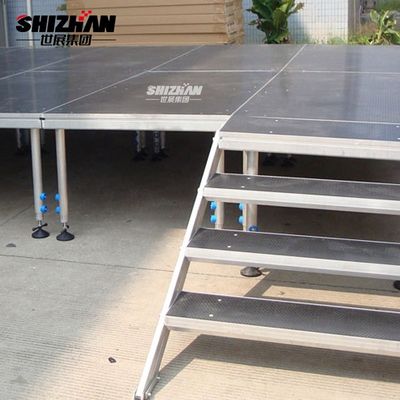 High Loading Weight Round Aluminum Platform Stage Acrylic Glass