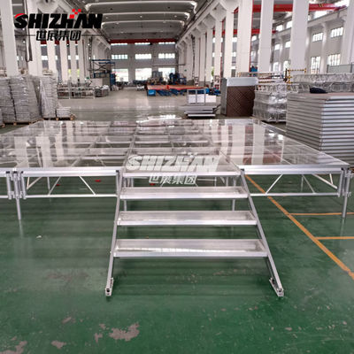 Outdoor Event Glass Floor Portable Dance Stage TUV Certified 800kgs/Sqm