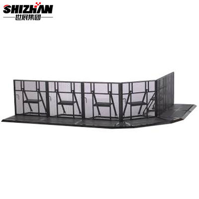 Event Pedestrian Temporary Crowd Control Barriers Steel Portable Folding Safety