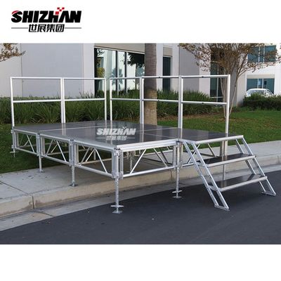High Loading Weight Round Aluminum Platform Stage Acrylic Glass