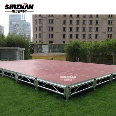 High Loading Weight Round Aluminum Platform Stage Acrylic Glass